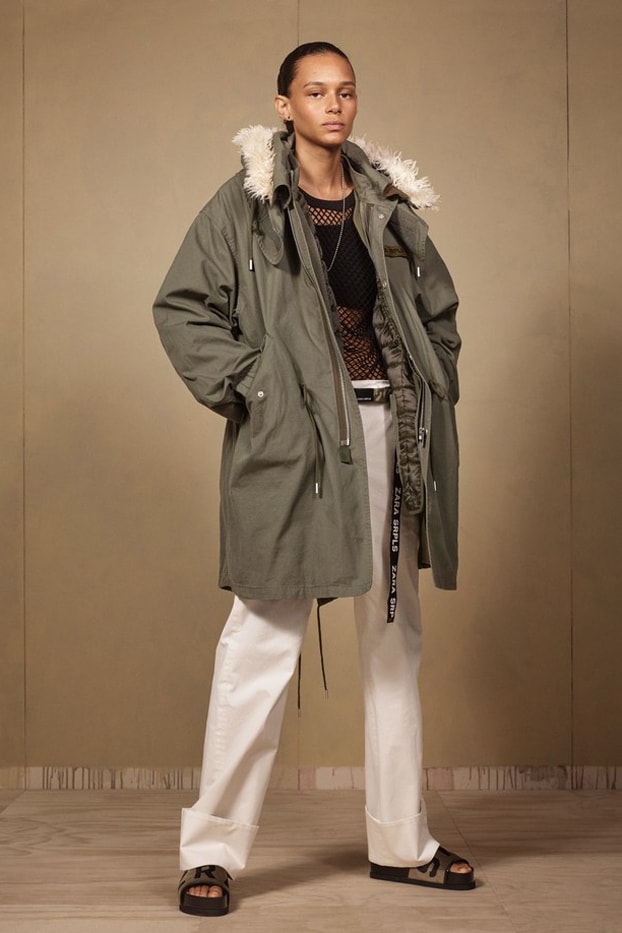 Zara SRPLS 2018 Collection Lookbook Jacket Green Pants Khaki