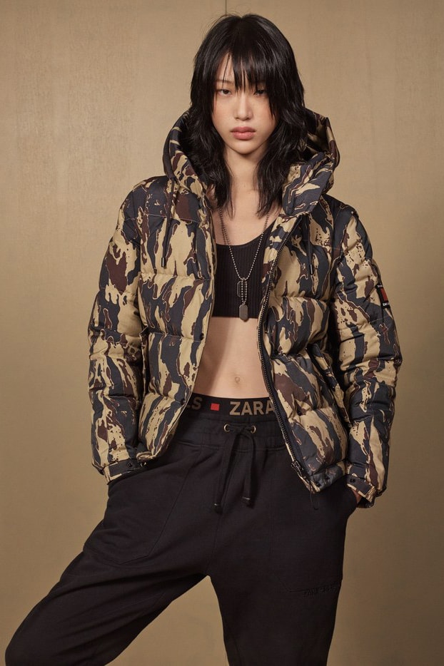 Zara SRPLS 2018 Collection Lookbook Camouflage Jacket Pants Black