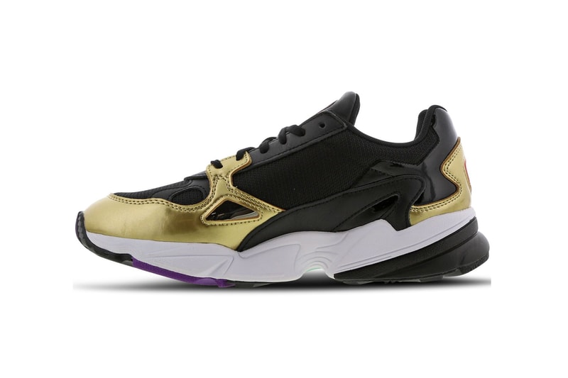 adidas Originals Falcon Core Black Gold Metallic