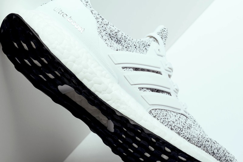 adidas ultraboost 4.0 white non dye primeknit upper running shoe sneaker