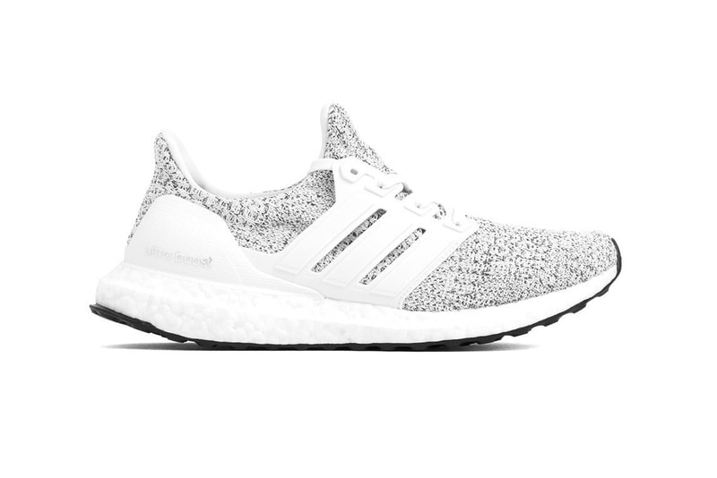 adidas ultraboost 4.0 white non dye primeknit upper running shoe sneaker