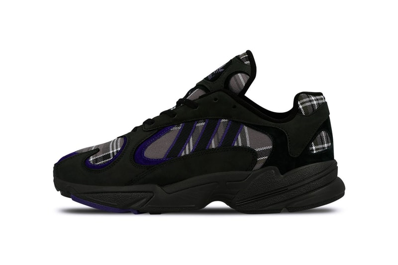 adidas Yung-1 Plaid Pack Release Information Sneaker Black Grey White Orange Pattern