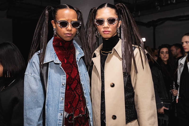 Alexander Wang December 2018 Runway Show Backstage Models Sunglasses