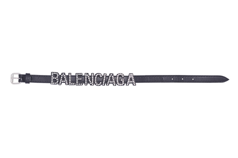 Balenciaga 90s Crystal Letter Logo Necklace