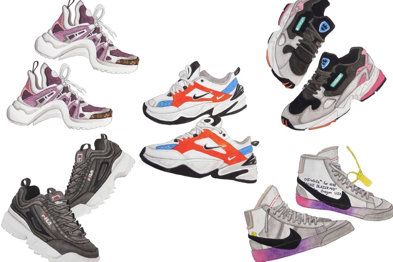 Best Sneakers Trainers 2018 FILA Disruptor 2 Nike M2K Tekno Air Force 1 Jester XX Blazer Louis Vuitton Archlight adidas Originals Falcon Off White Serena Williams Queen 