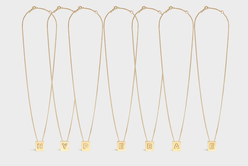  Celine Spring 2019 Jewelry Collection Lookbook Hedi Slimane Alphabet Necklace