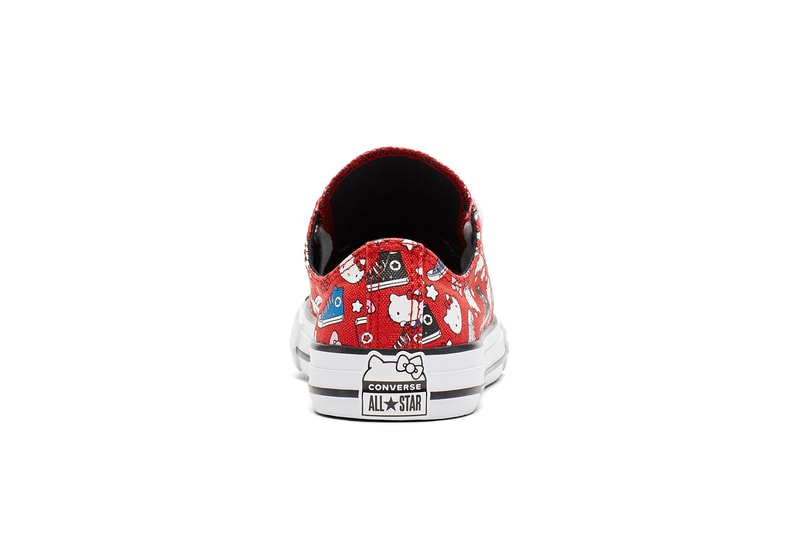 Converse x Hello Kitty Collaboration One Star Chuck Taylor Sneaker Shoe Print Graphic Cute
