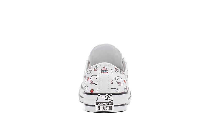 Converse x Hello Kitty Collaboration One Star Chuck Taylor Sneaker Shoe Print Graphic Cute