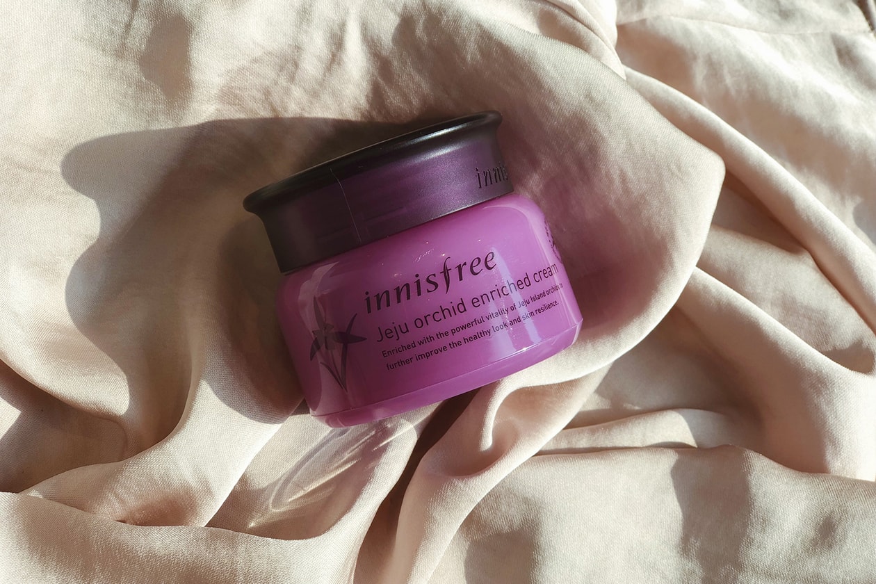 korean beauty innisfree jeju orchid skincare review eye cream lotion sleeping mask serum