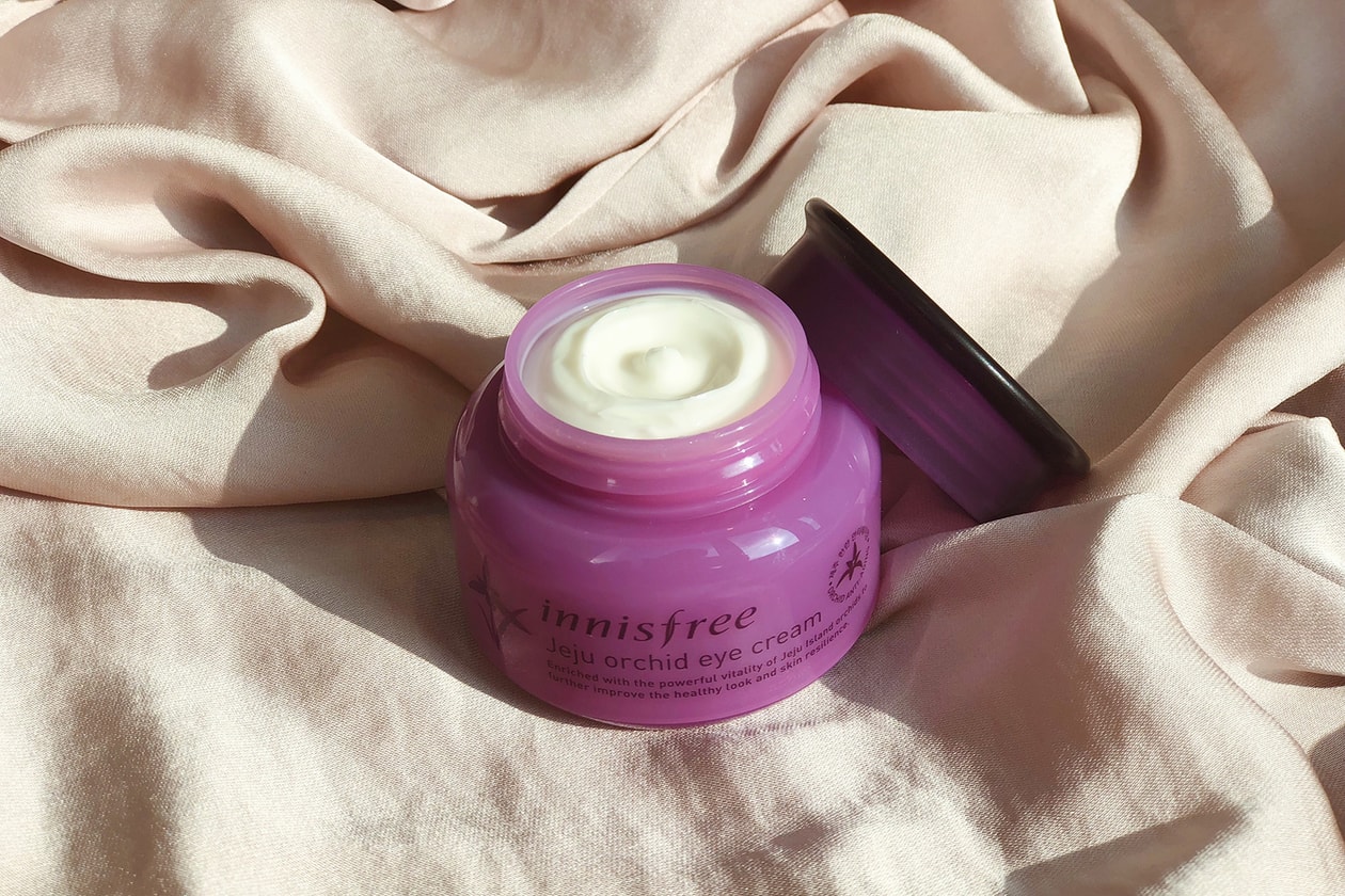 korean beauty innisfree jeju orchid skincare review eye cream lotion sleeping mask serum