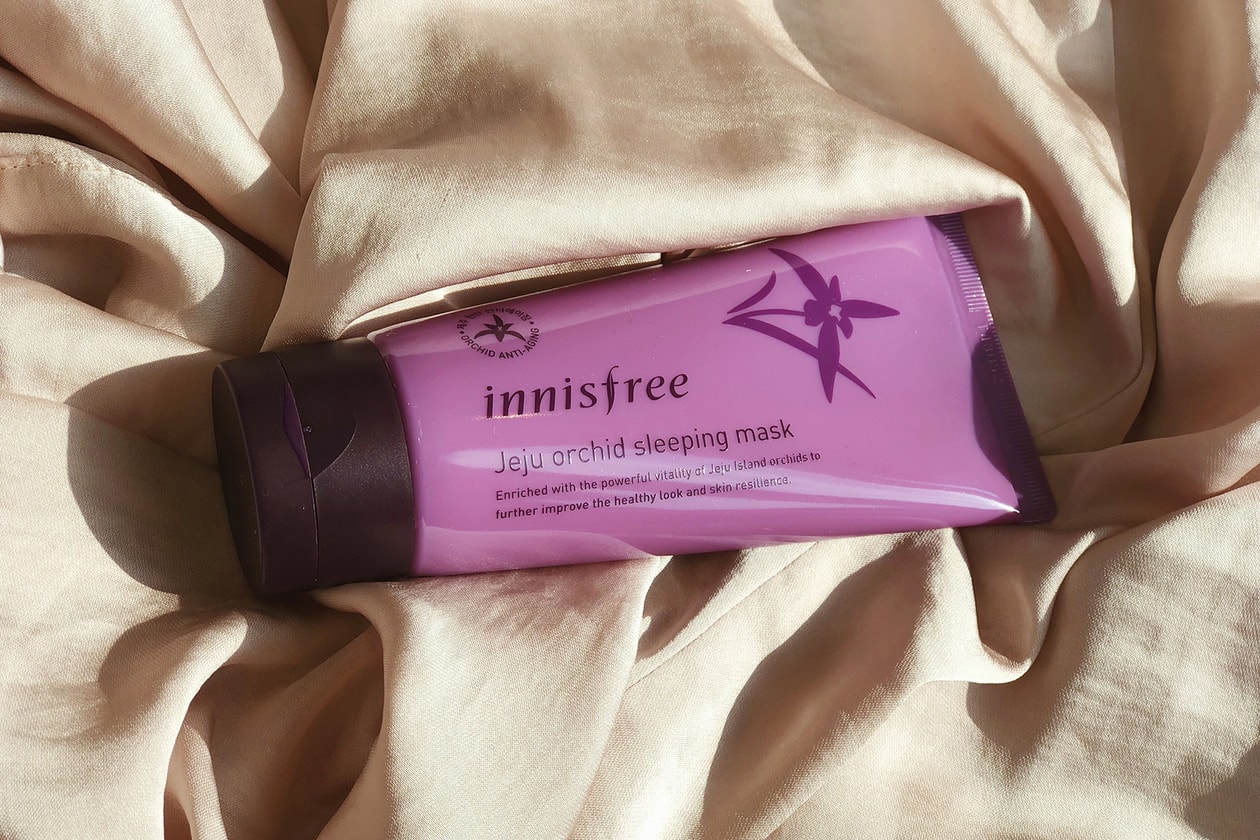 korean beauty innisfree jeju orchid skincare review eye cream lotion sleeping mask serum