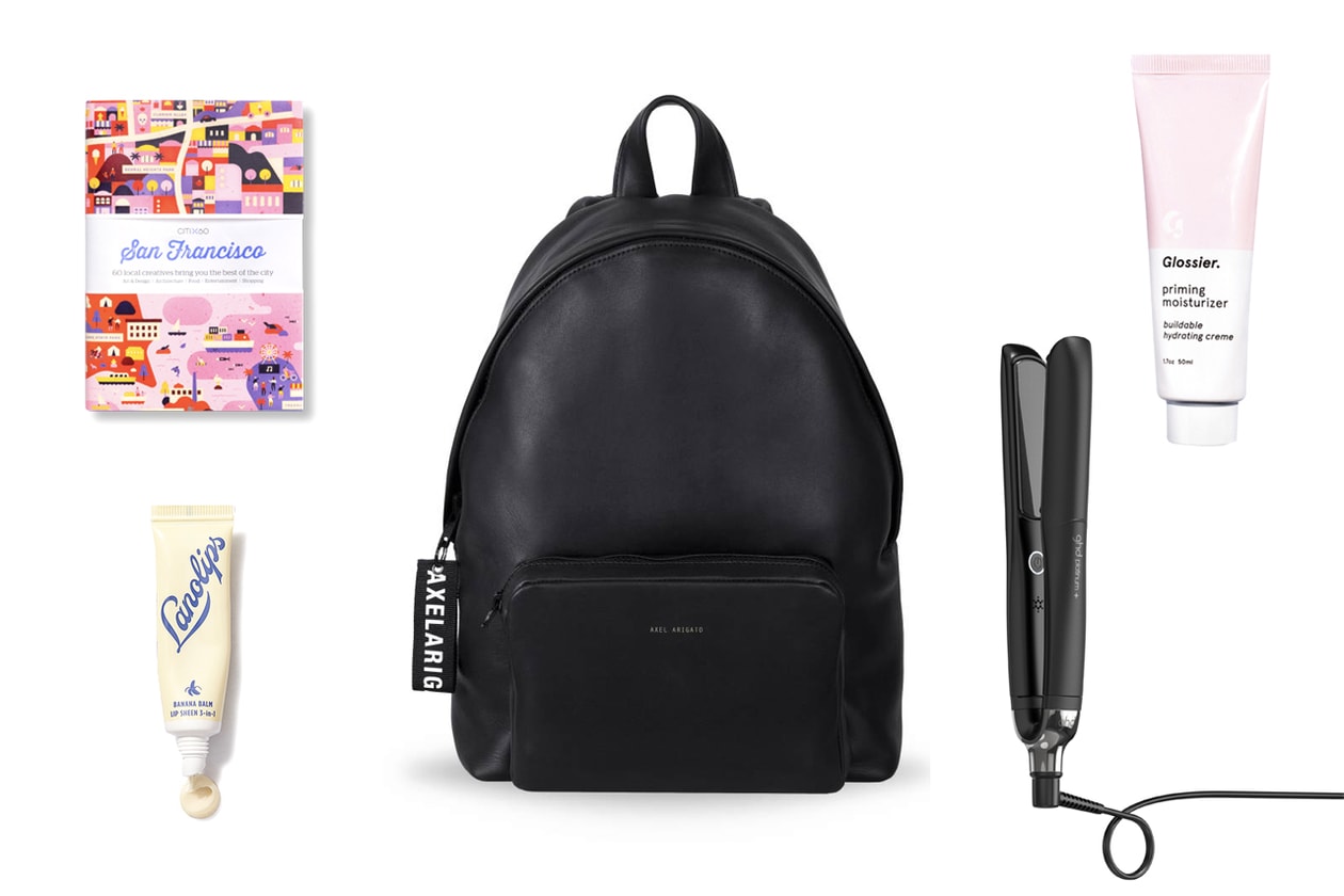 travel essentials glossier tatcha eastpak amazon kindle marshall headphones cetaphil celine herschel