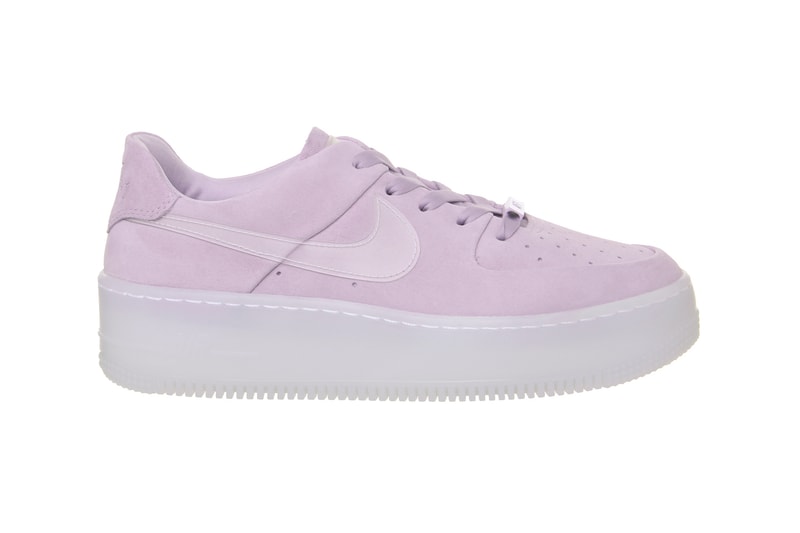 Nike Air Force 1 Sage Low Pastel Violet Mist Suede Sneakers Trainers