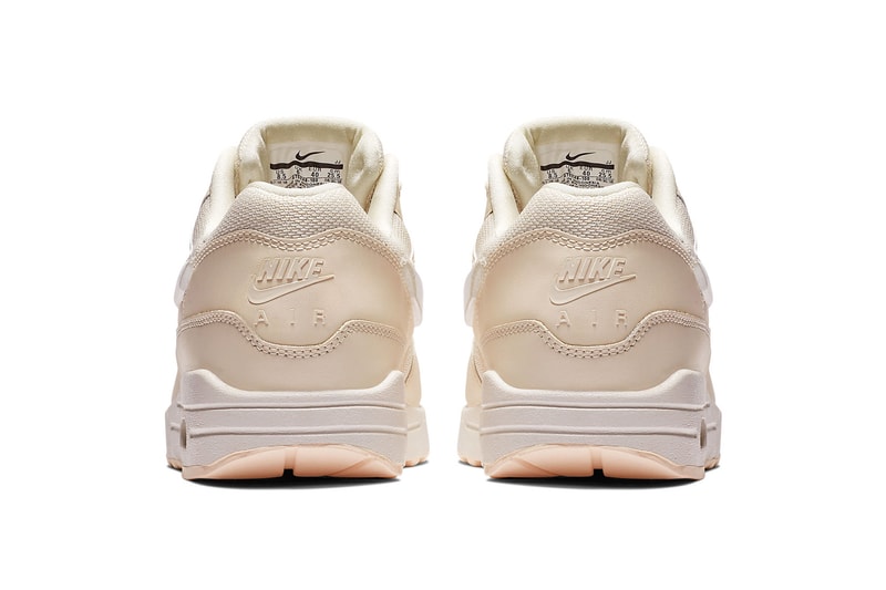 nike air max 1 giant jewel details swoosh logo tongue tag black pink cream tan glitter