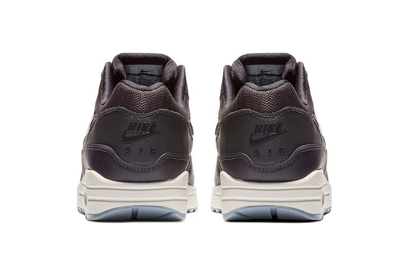 nike air max 1 giant jewel details swoosh logo tongue tag black pink cream tan glitter