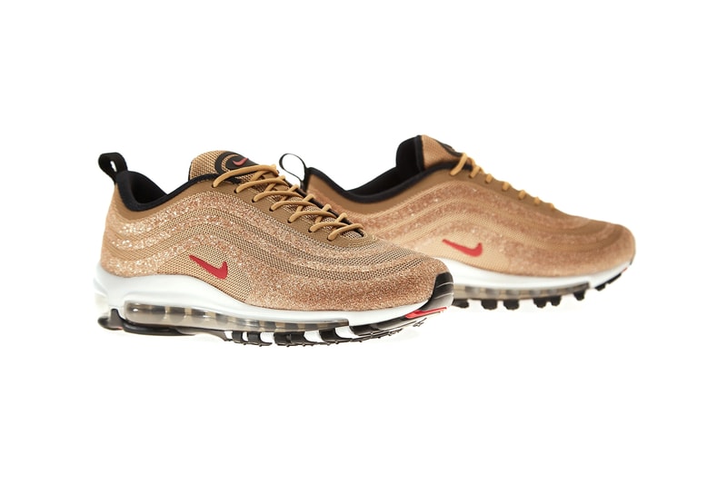 Nike Air Max 97 LX Swarovski Metallic Gold Varsity Red Black