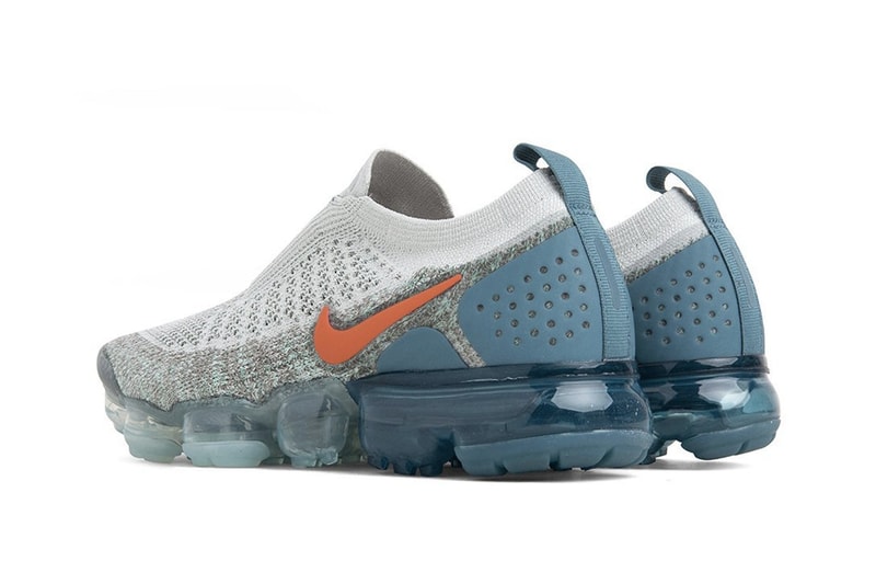 Nike Air VaporMax Flyknit 2.0 "Campfire Orange" Silver Grey Blue Sneaker Shoe Air Unit