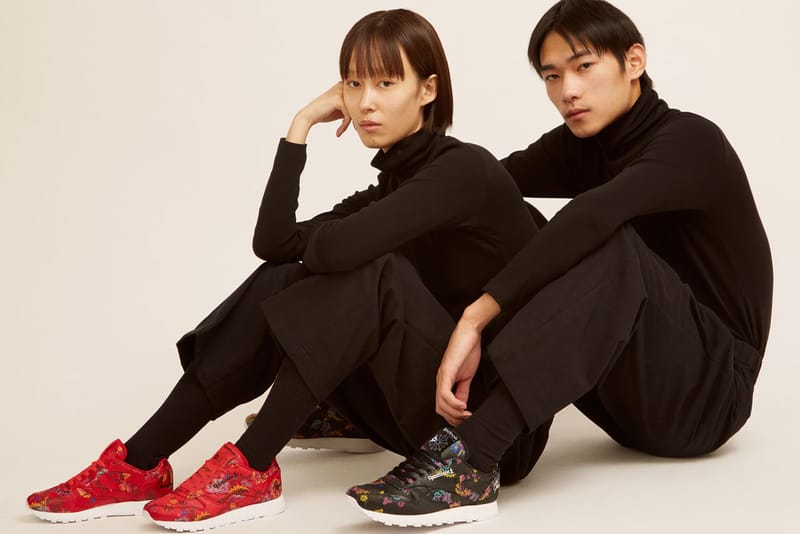 Opening Ceremony x Reebok Cover the Classic Leather in a Floral Satin Print