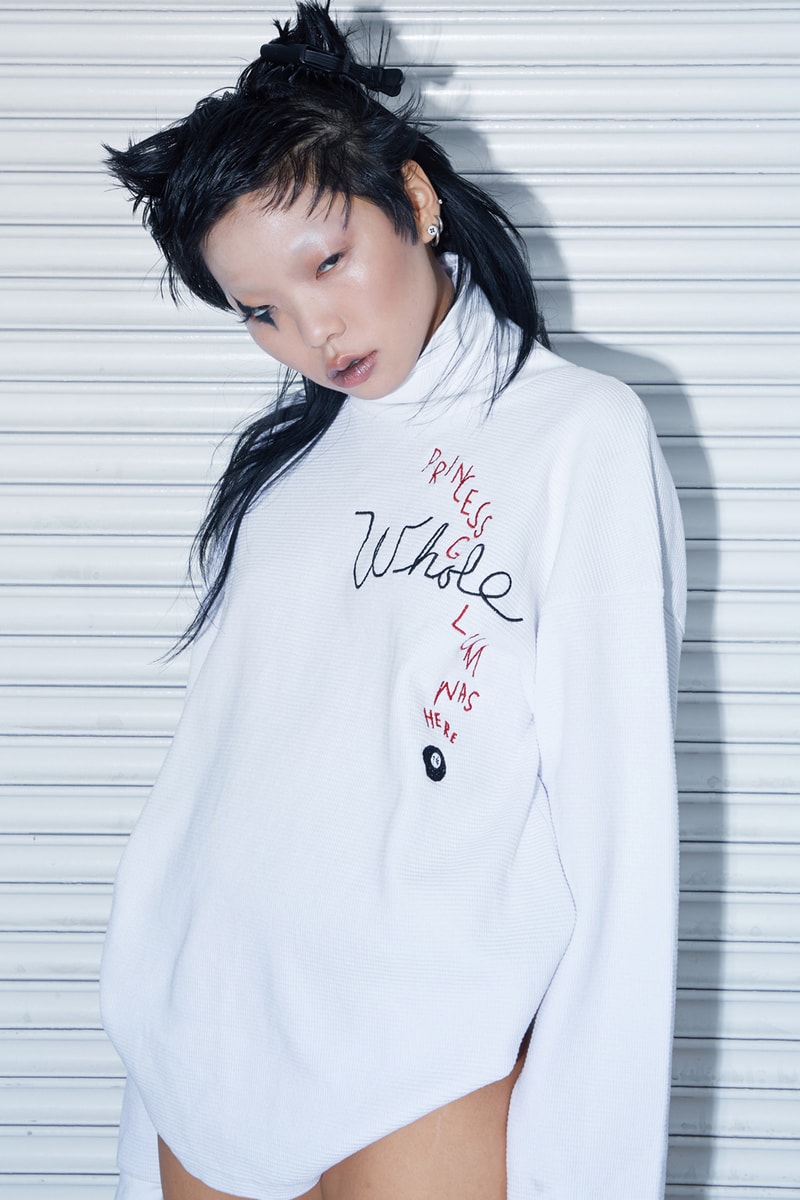 Princess Gollum WHOLE Thermal Turtleneck Shirt White Black