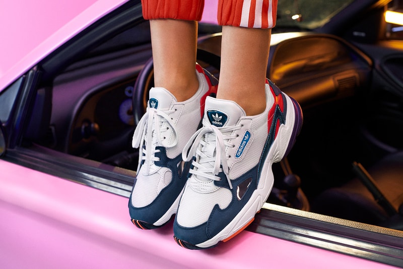 Kylie Jenner adidas Originals adidasCOEEZE Apparel Falcon Crystal White Collegiate Navy