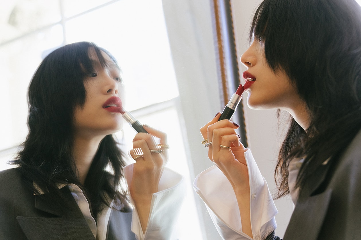 Sora Choi Korean Model Makeup Skincare Beauty Essentials Red Lip Black Hair Asian Supermodel