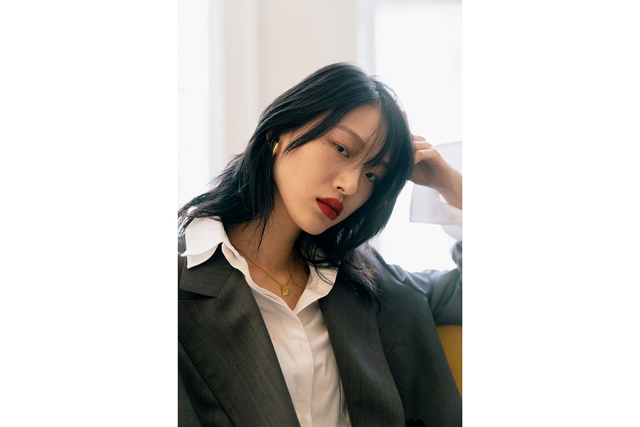 Sora Choi Korean Model Makeup Skincare Beauty Essentials Red Lip Black Hair Asian Supermodel