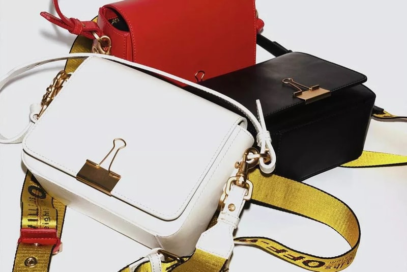 Off-White Binder Clip Bags Black White Red