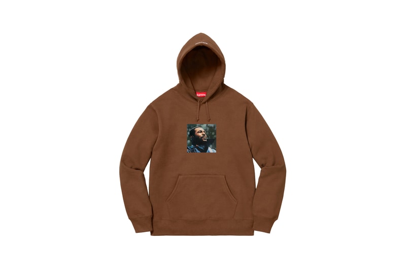 Supreme Marvin Gaye Fall Winter 2018 Collection Hoodie Brown