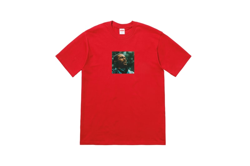 Supreme Marvin Gaye Fall Winter 2018 Collection T-Shirt Red
