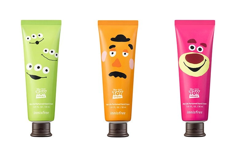 Pixar Toy Story Disney innisfree Makeup Skincare Collaboration Nail Polish Liquid Eyeshadow Lip Balm Hand Cream Body Cleanser Lotion 