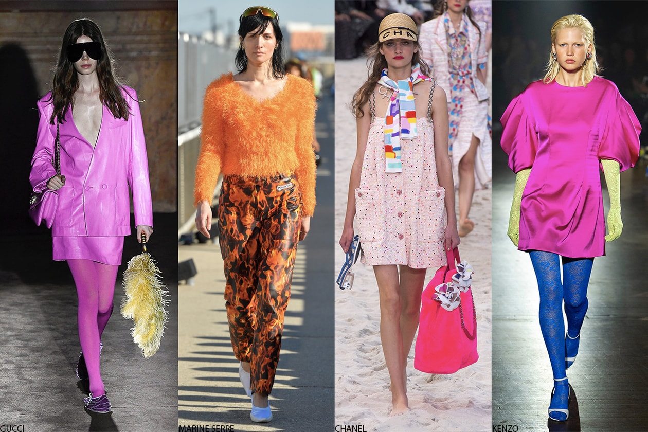 2019 Fashion Trends: Neon, Leopard, Suits & Nude Marc Jacobs Burberry JW Anderson Gucci Dior Acne Studios Marc Jacobs DriesVan Noten Chanel