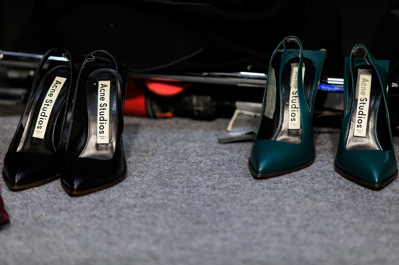 Acne Studios Fall Winter 2019 Show Backstage Paris Fashion Week Womenswear Johnny Johansson Coats Fur Bags Sunglasses Models