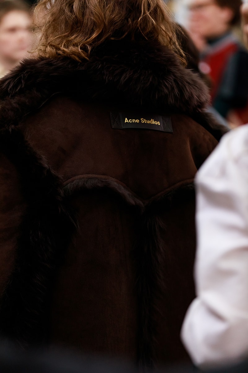 Acne Studios Fall Winter 2019 Show Backstage Paris Fashion Week Womenswear Johnny Johansson Coats Fur Bags Sunglasses Models