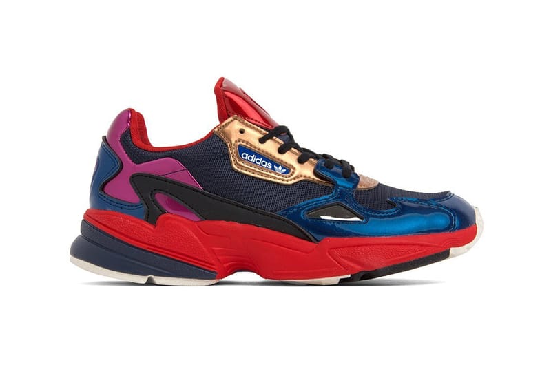 adidas' Falcon Just Dropped With Metallic Blue and Bright Red Detailing