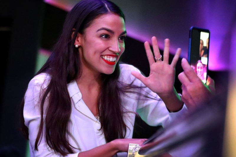 Alexandria Ocasio Cortez Red Lipstick