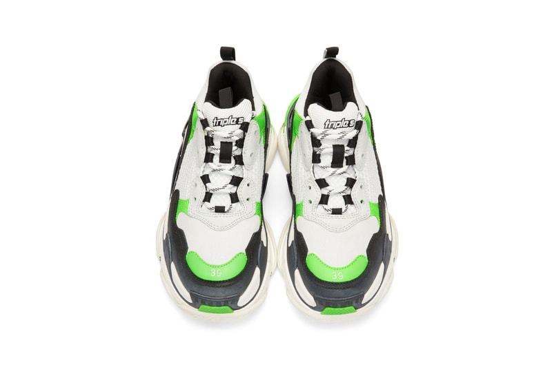Balenciaga Triple S White Green