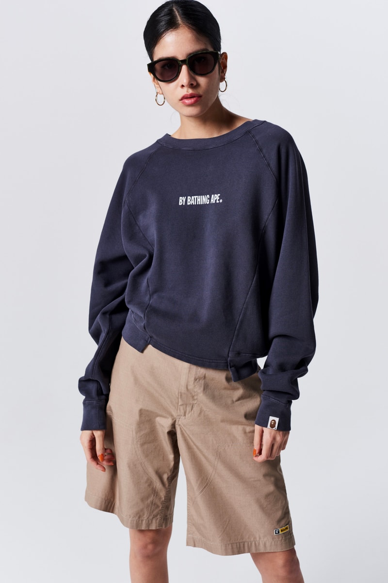 A Bathing Ape Spring Summer 2019 Collection Lookbook Sweater Black Shorts Tan
