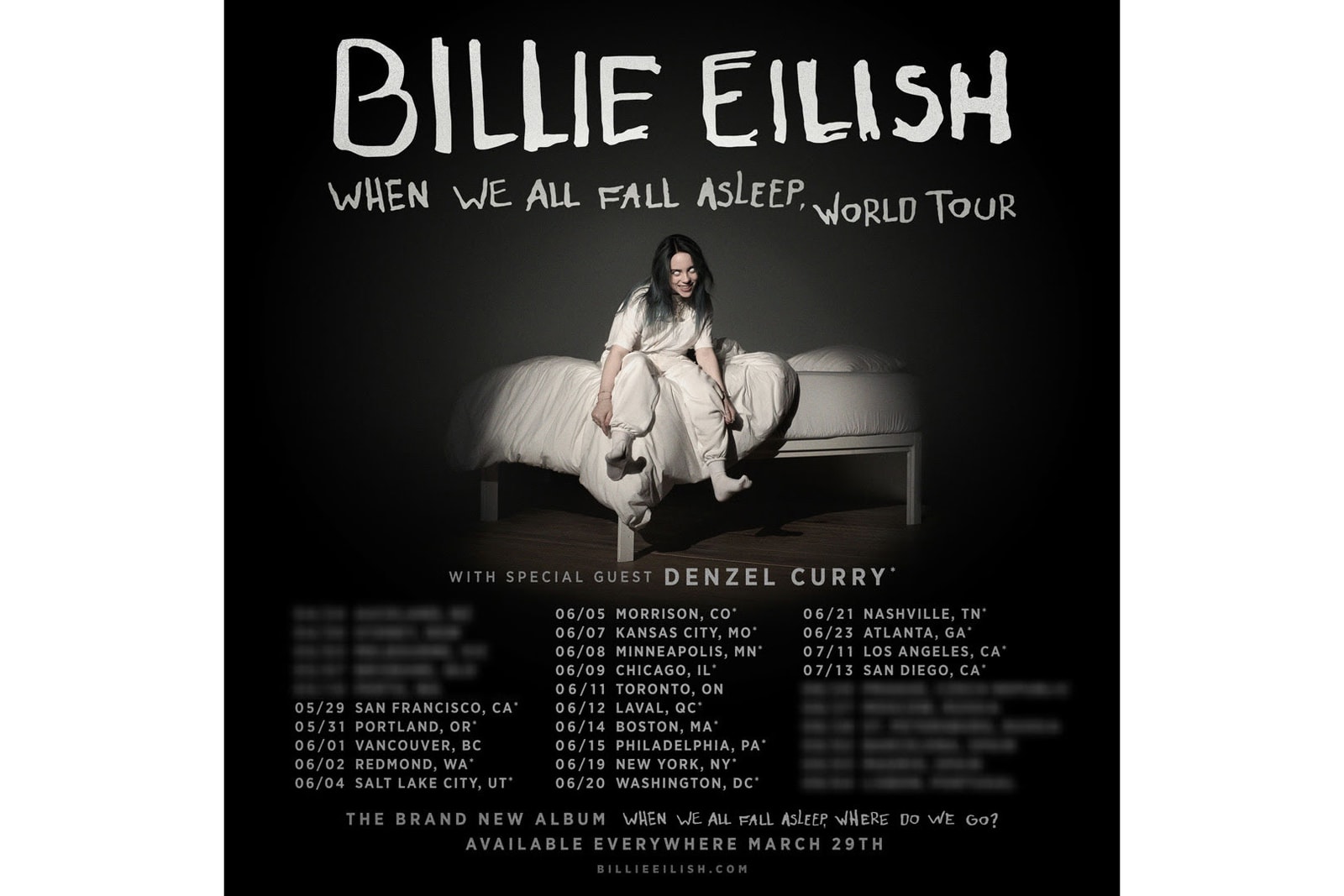 Billie Eilish World Tour 2019 Dates & Tickets | HYPEBAE1600 x 1067
