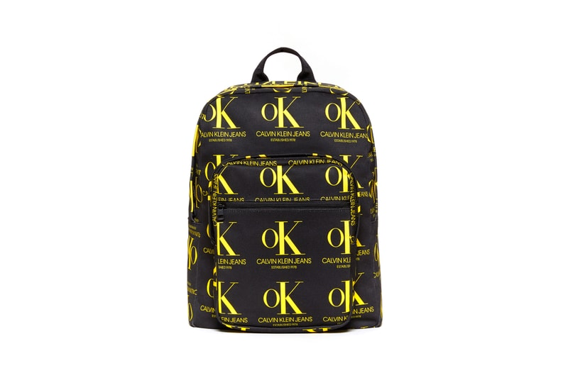CALVIN KLEIN JEANS EST. 1978 Delivery 2 Drop 02 Backpack Black Yellow