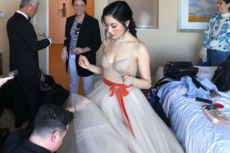 Inside Constance Wu's "Woodland Fairy" Beauty Prep at 2019 Golden Globes