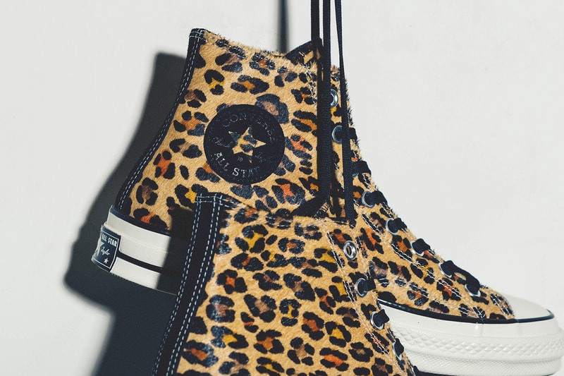 Converse Chuck Taylor All Star Leopard Print Fur High Top Sneakers