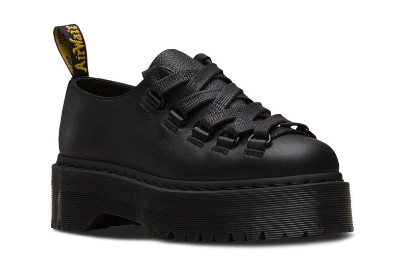 Dr. Martens Hardware Platform Boots Shoes Black Leather Caspian Sinclair Caraya Pisa