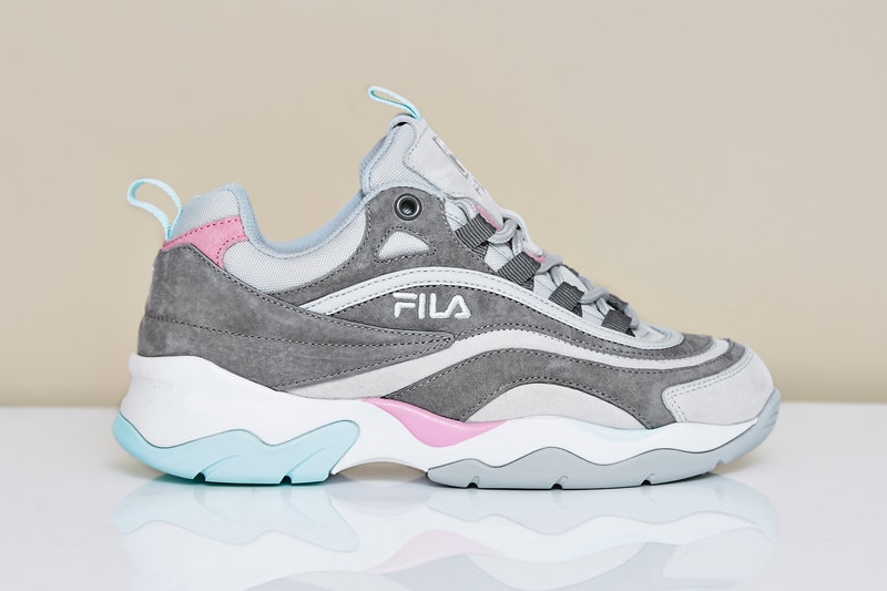 FILA Ray Ice Cream Pack Pastel Pink Lilac Sneakers Trainers OFFICE