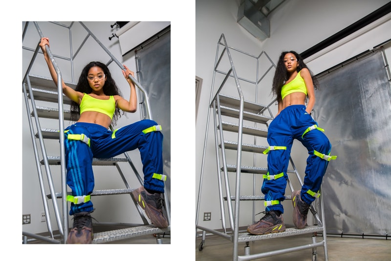 frankie collective sara gourlay nike rework pants reflective tape vancouver vintage