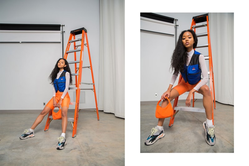 frankie collective sara gourlay nike rework pants reflective tape vancouver vintage