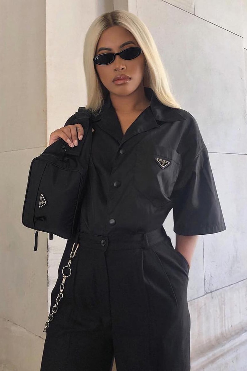 Winter Outfit Ideas Black Prada Shirt Monochrome Fashion Look 