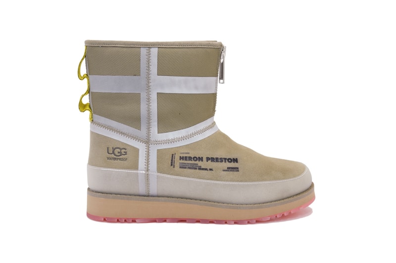 Heron Preston UGG Fall Winter 2019 Boots Classic Short Front Zip HP Tasman