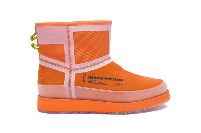 Heron Preston UGG Fall Winter 2019 Boots Classic Short Front Zip HP Tasman