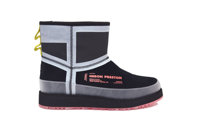 Heron Preston UGG Fall Winter 2019 Boots Classic Short Front Zip HP Tasman