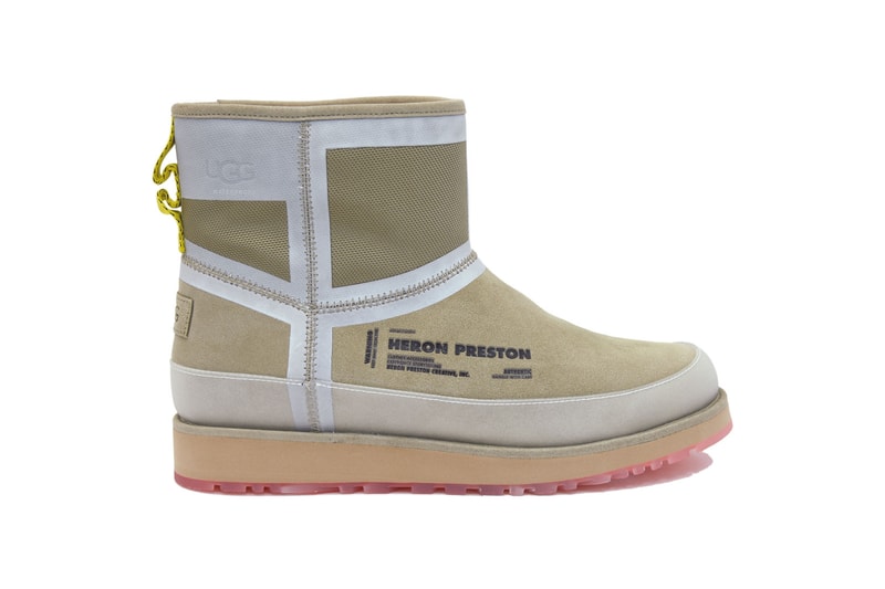 Heron Preston UGG Fall Winter 2019 Boots Classic Short Front Zip HP Tasman
